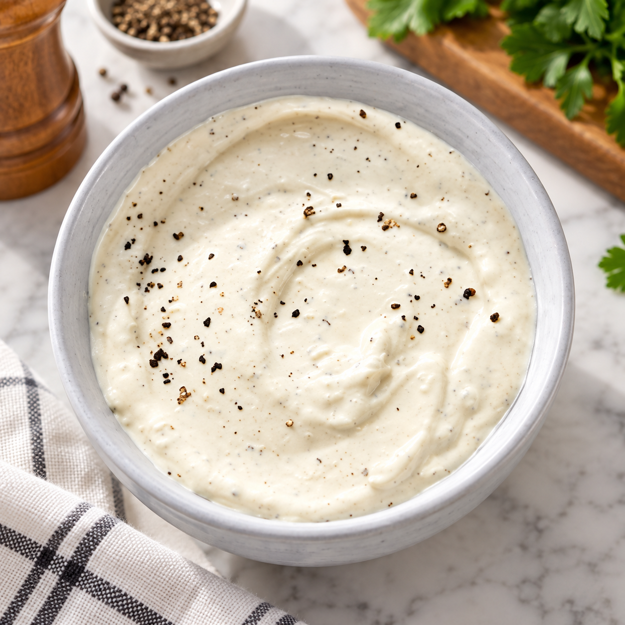 Read more about the article Vegan Creamy Black Pepper Salad Dressing